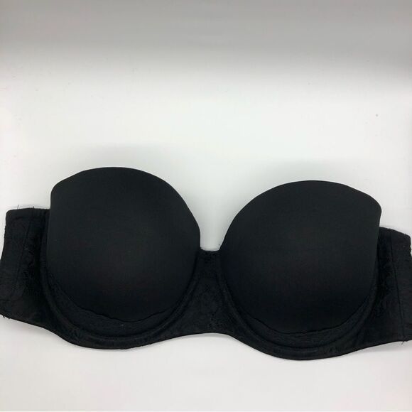Torrid Curve Push Up Strapless Bra Black 42DD - Picture 1 of 8